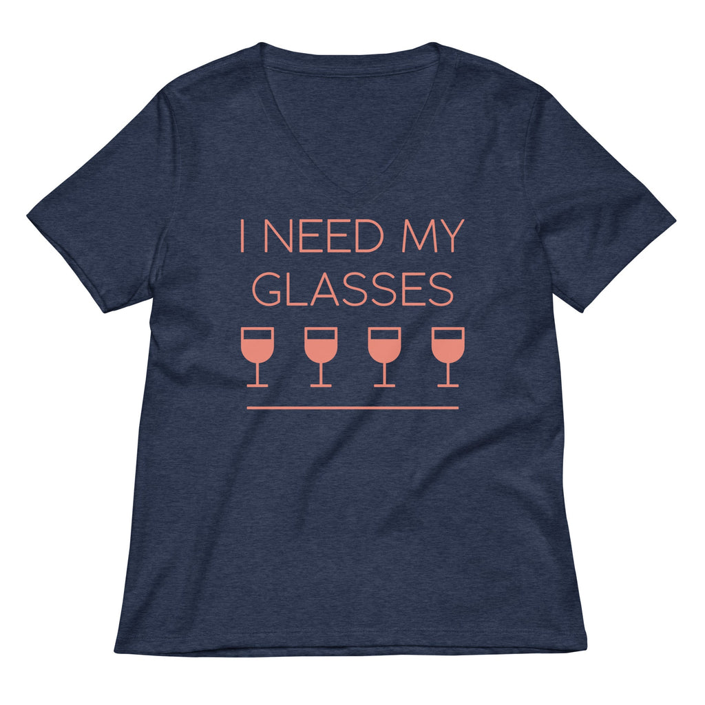 I Need My Glasses Women's V-Neck Tee