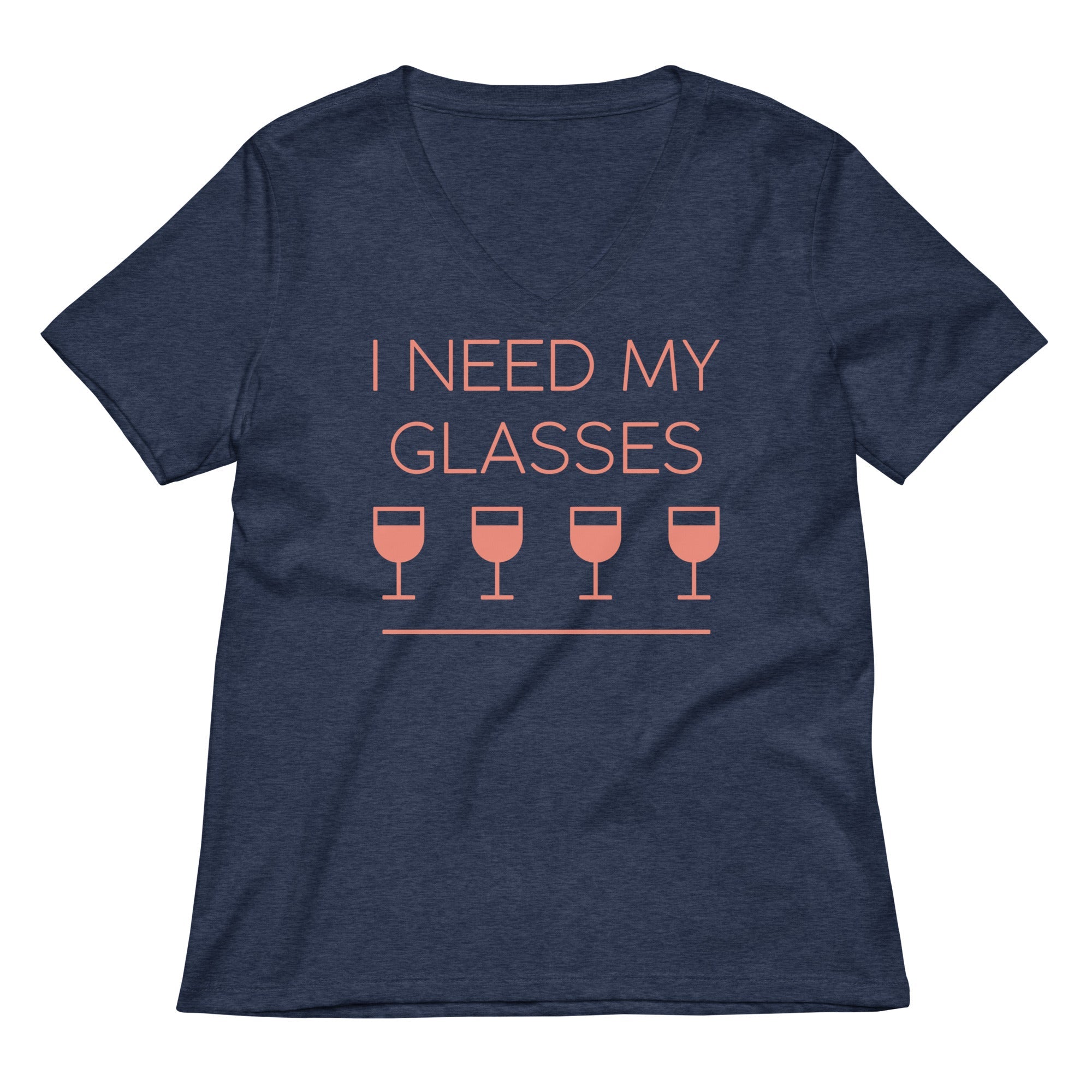 I Need My Glasses Women's V-Neck Tee