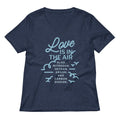 Love Is In The Air Women's V-Neck Tee
