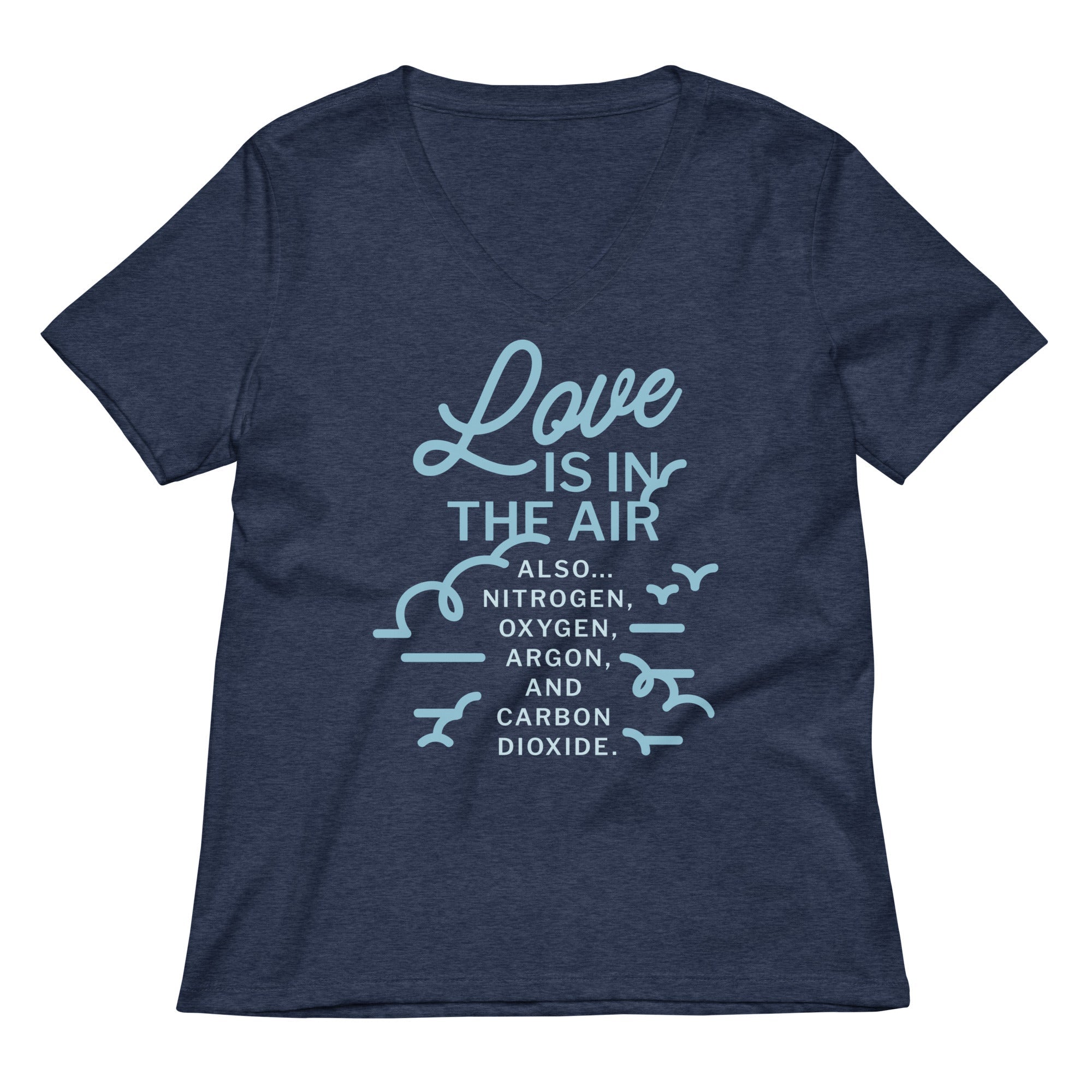 Love Is In The Air Women's V-Neck Tee