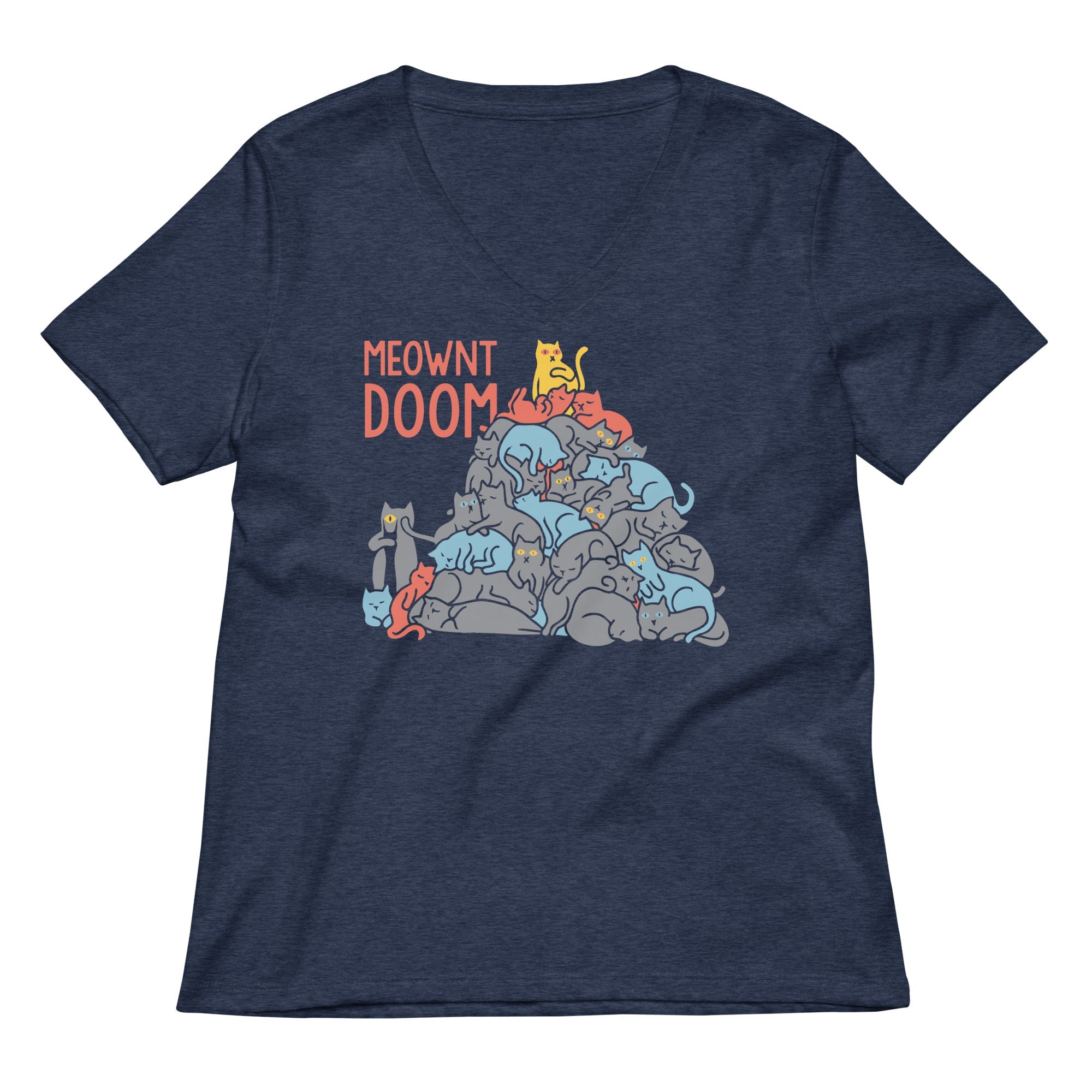 Meownt Doom Women's V-Neck Tee