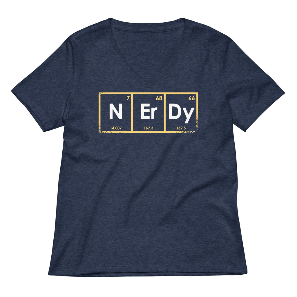 NErDy Elements Women's V-Neck Tee