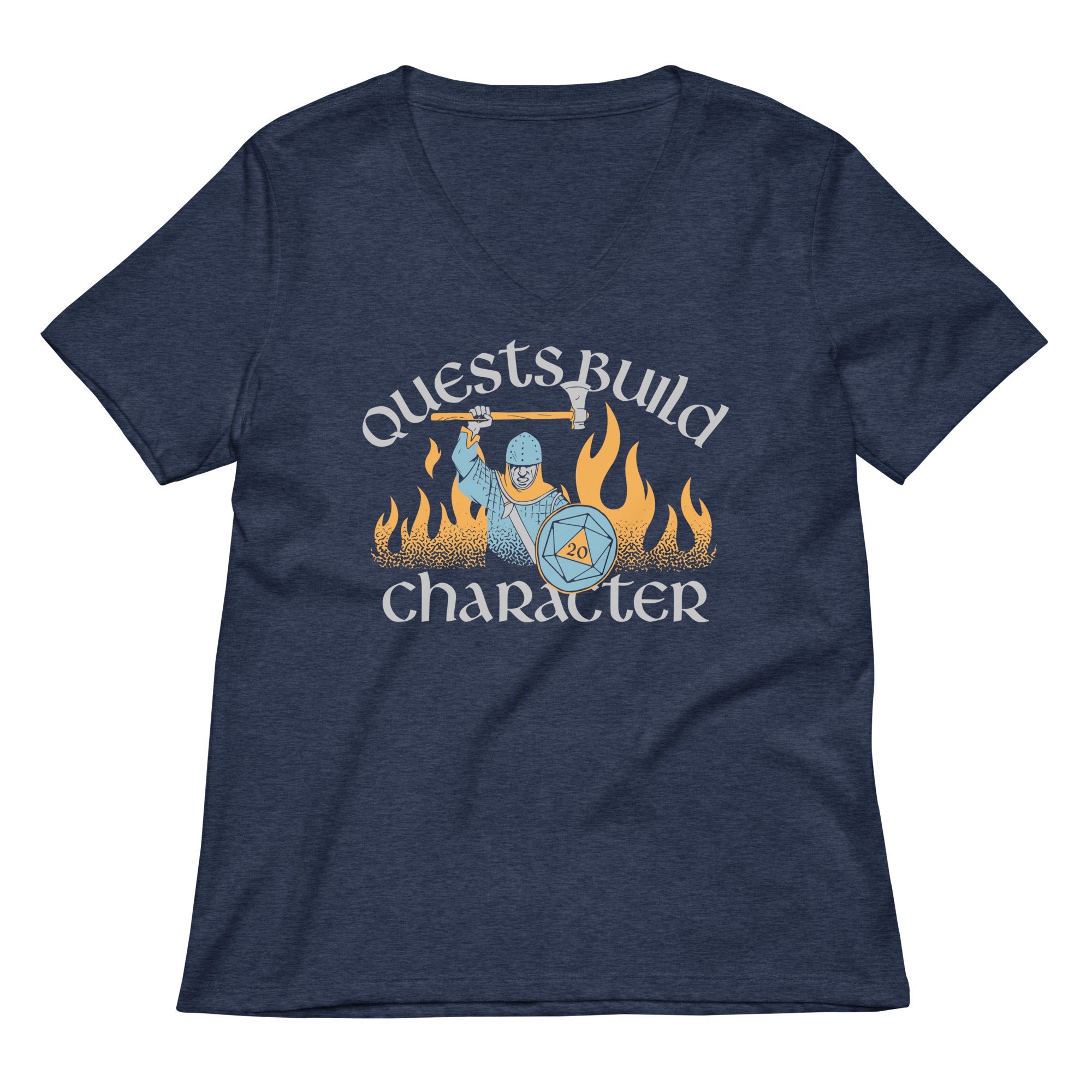 Quests Build Character Women's V-Neck Tee