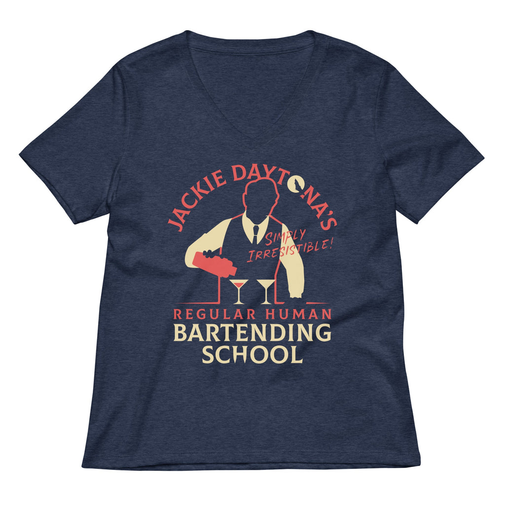 Regular Human Bartending School Women's V-Neck Tee