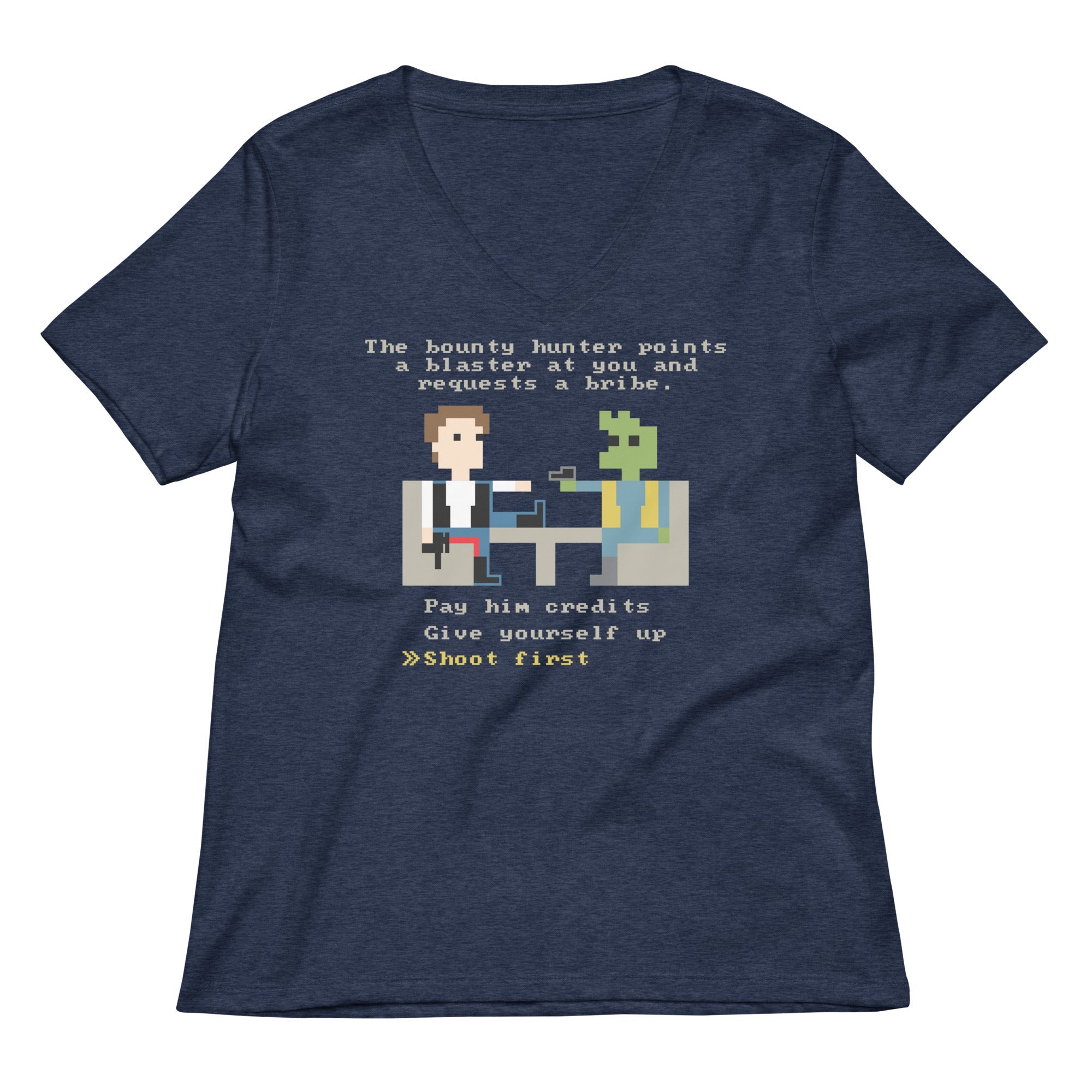 The Bounty Hunter Women's V-Neck Tee