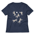 Wolves In Space Women's V-Neck Tee