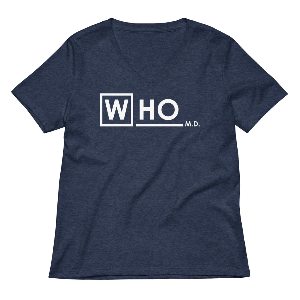 Who MD Women's V-Neck Tee