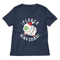 ¡Fleece Navidad! Women's V-Neck Tee