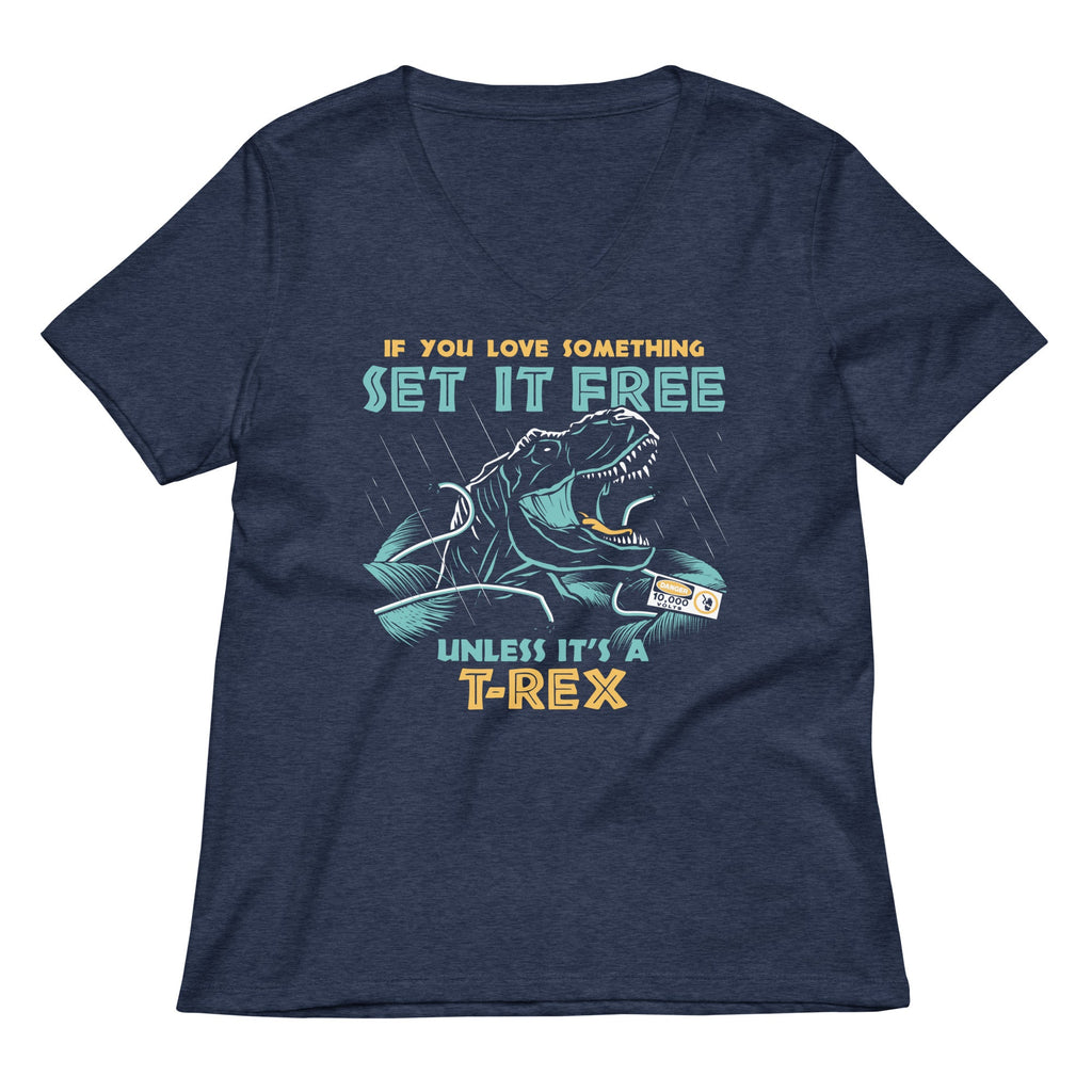 If You Love Something Set It Free Women's V-Neck Tee