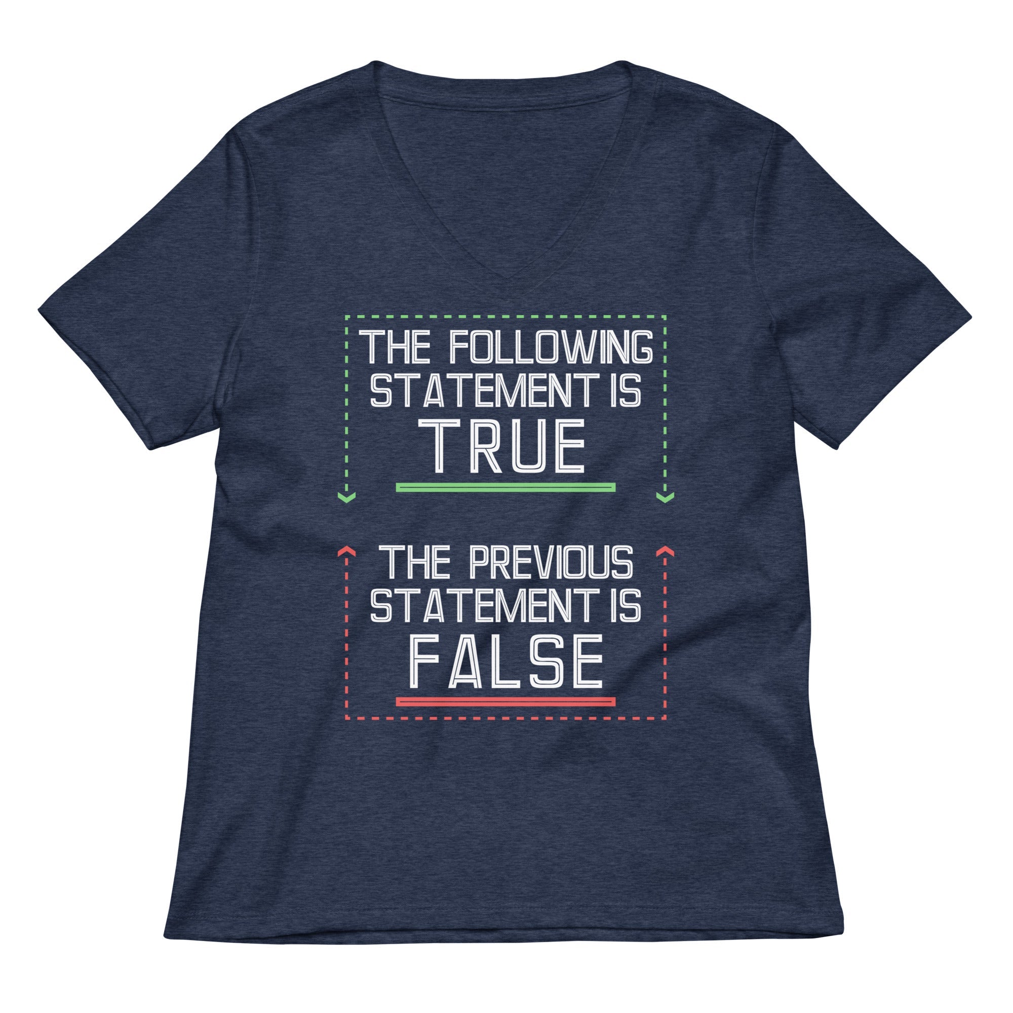 The Following Statement Is True Women's V-Neck Tee