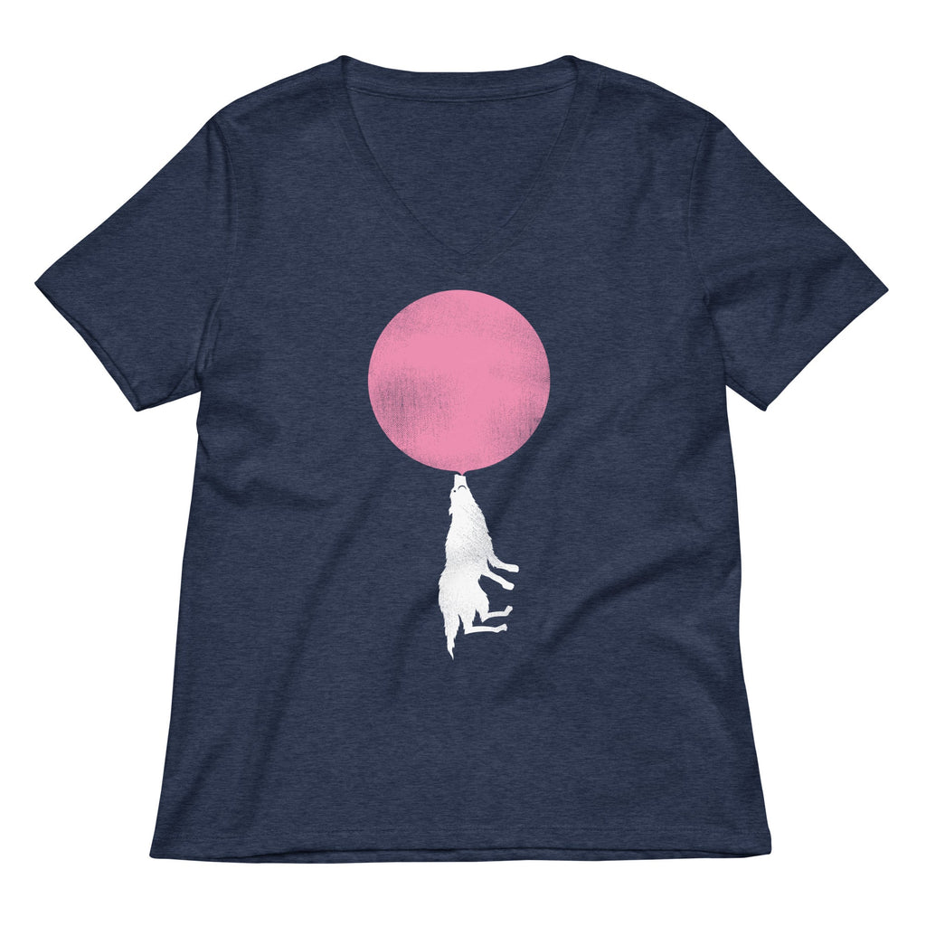 Bubble Moon Women's V-Neck Tee