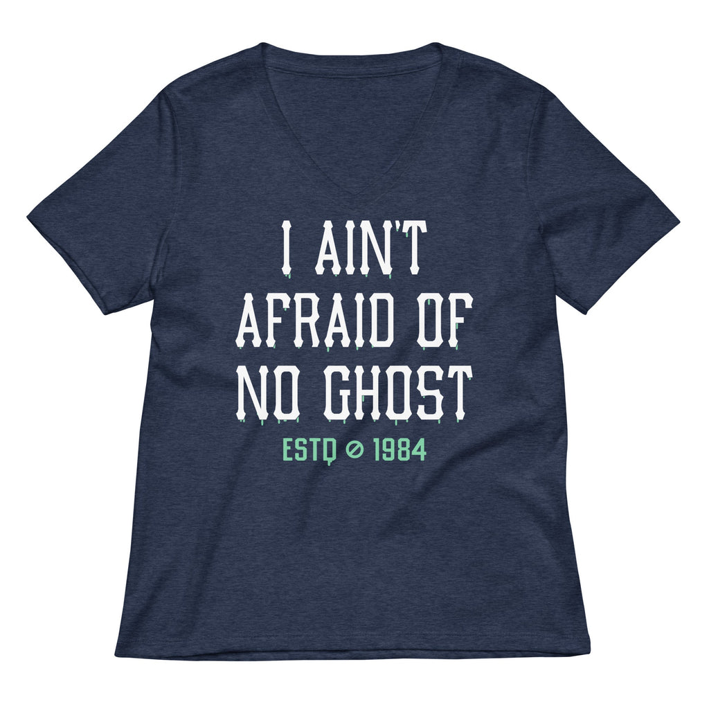 I Ain't Afraid Of No Ghost Women's V-Neck Tee