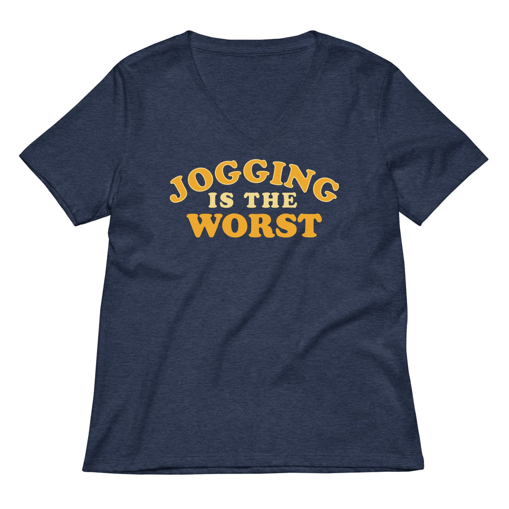 Jogging Is The Worst Women's V-Neck Tee
