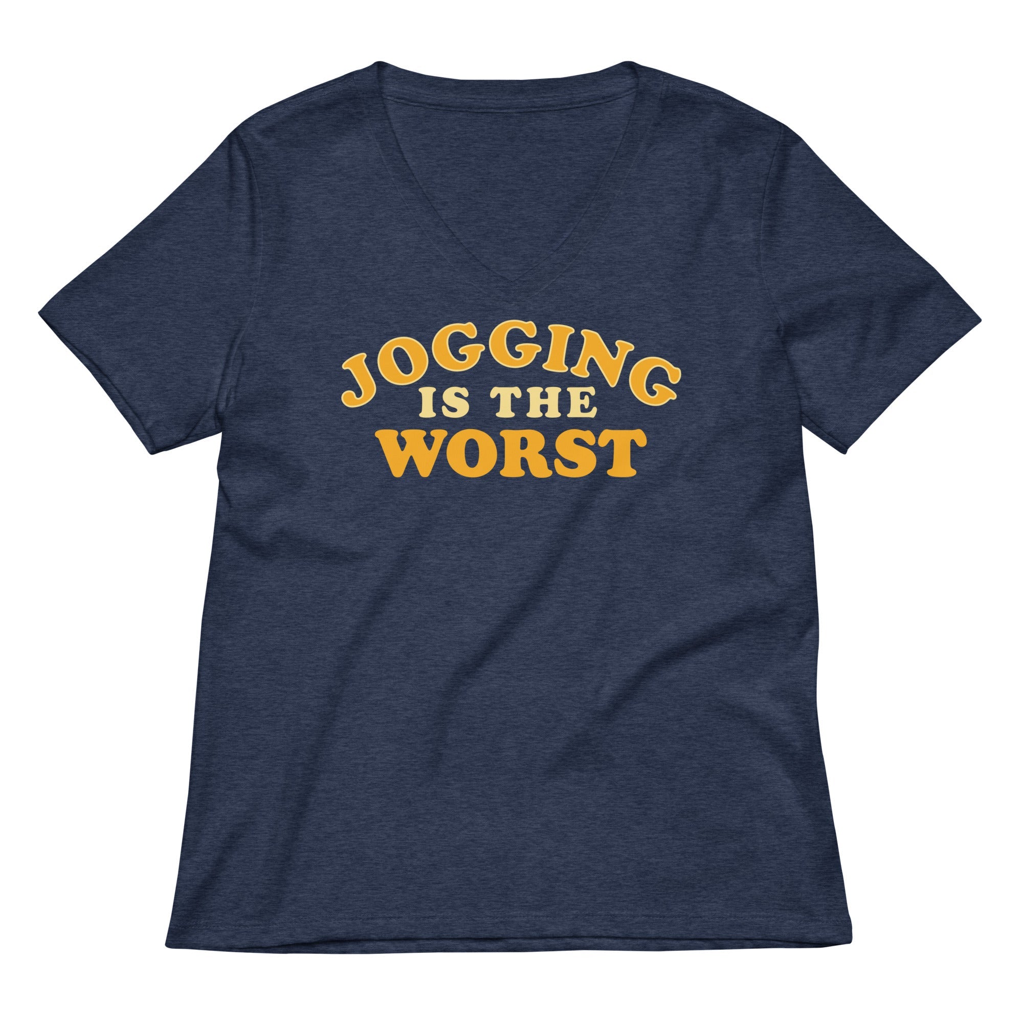Jogging Is The Worst Women's V-Neck Tee
