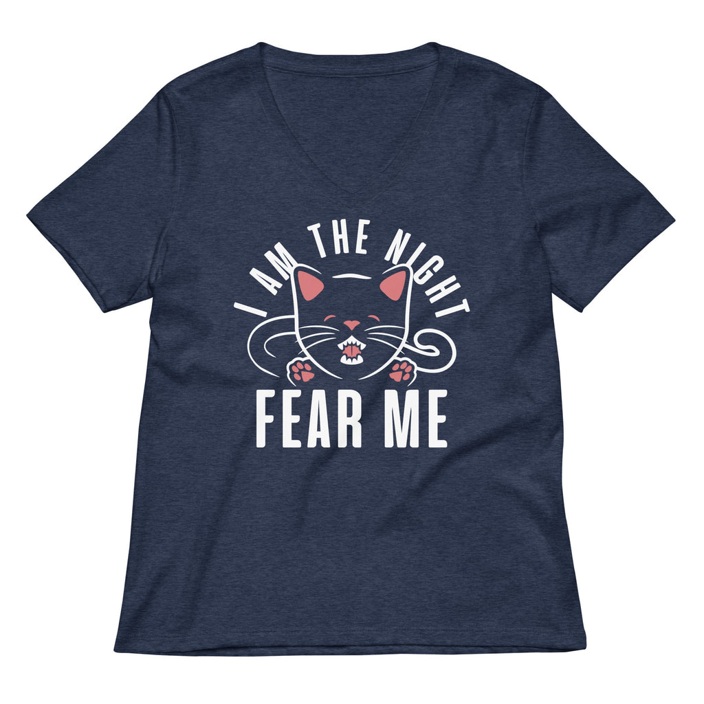 I Am The Night Fear Me Women's V-Neck Tee