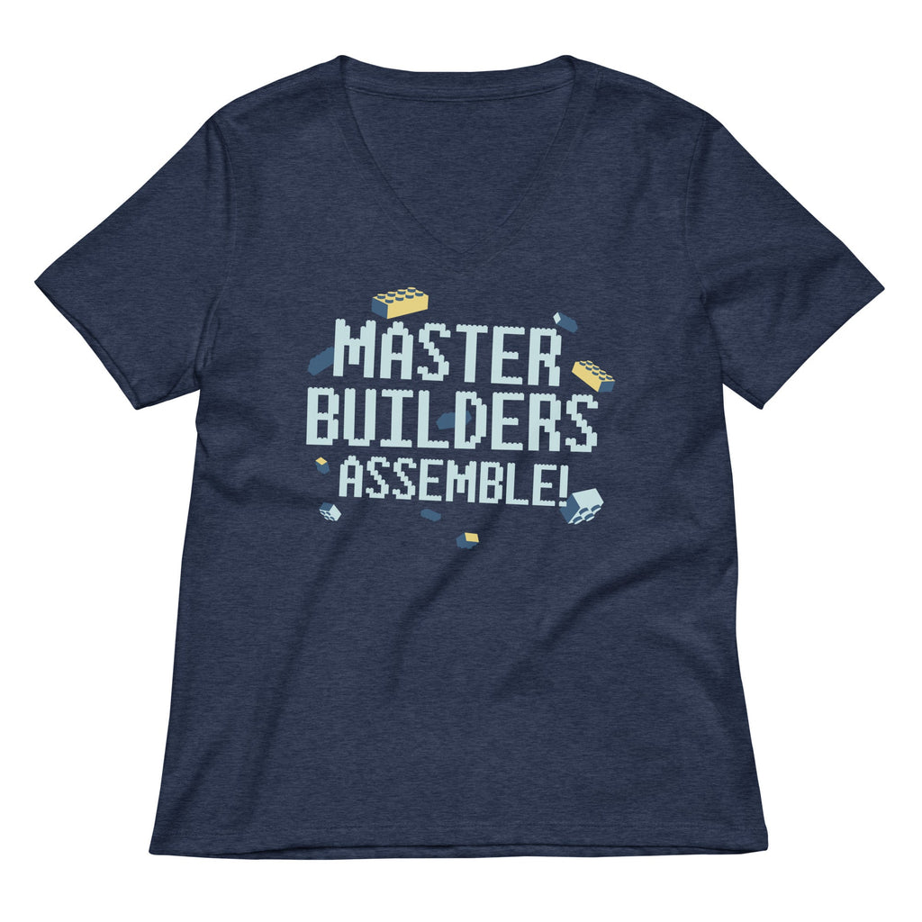 Master Builders Assemble! Women's V-Neck Tee