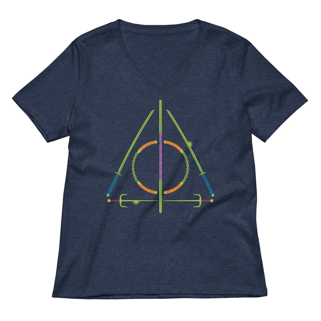 Turtley Hallows Women's V-Neck Tee