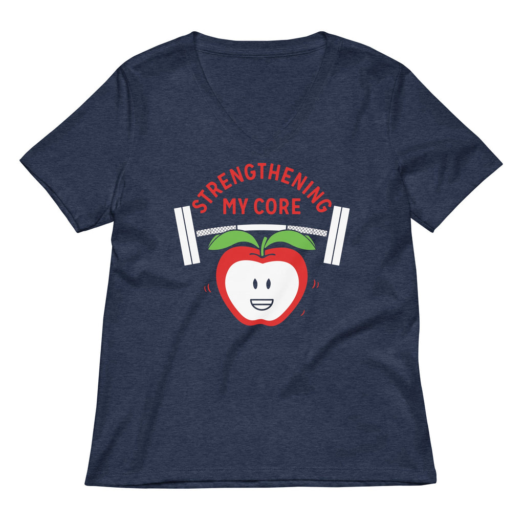Strengthening My Core Women's V-Neck Tee