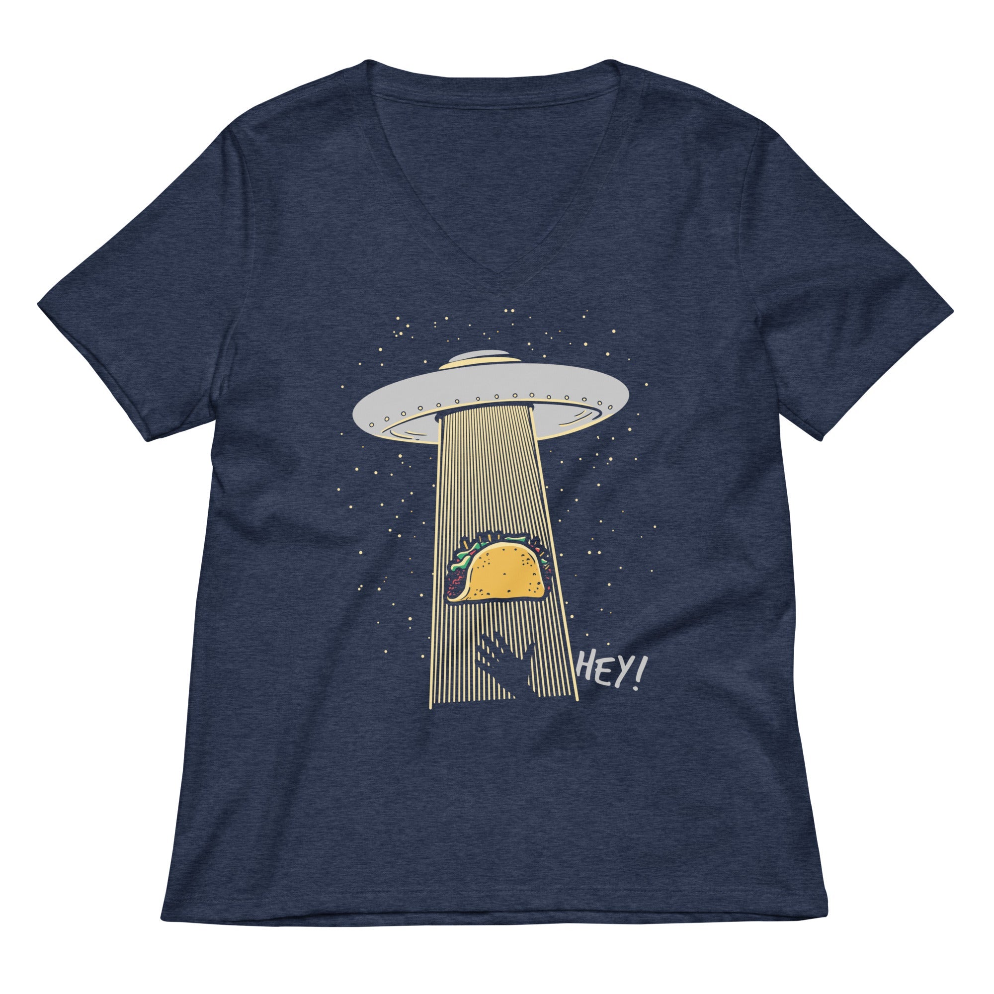 Taco Abduction Women's V-Neck Tee