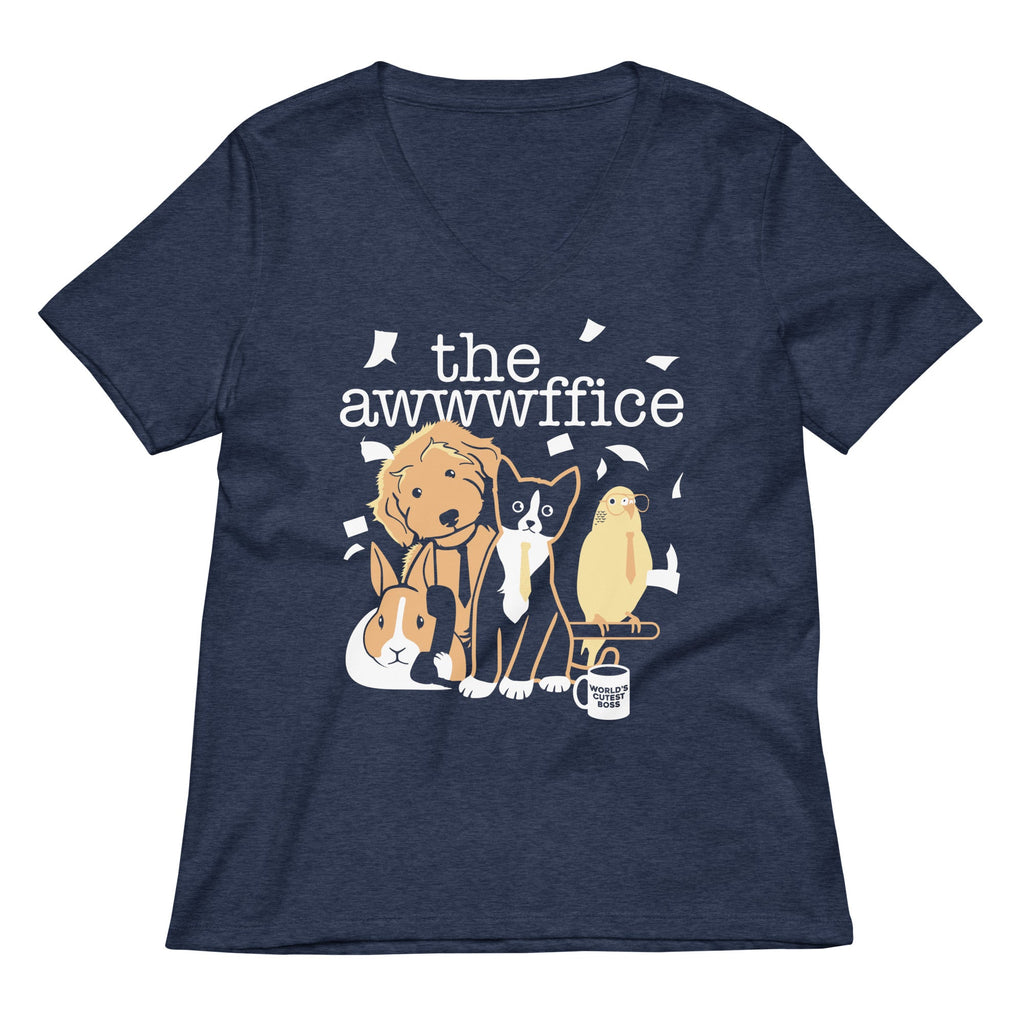 The Awwwffice Women's V-Neck Tee