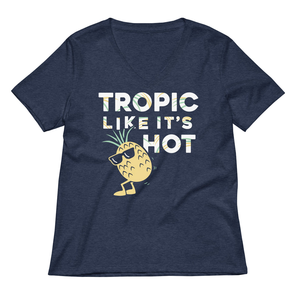 Tropic Like It's Hot Women's V-Neck Tee