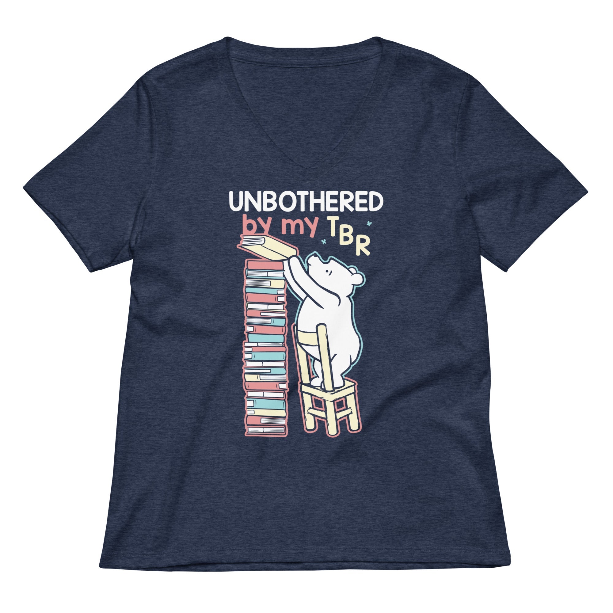 Unbothered By My TBR Women's V-Neck Tee