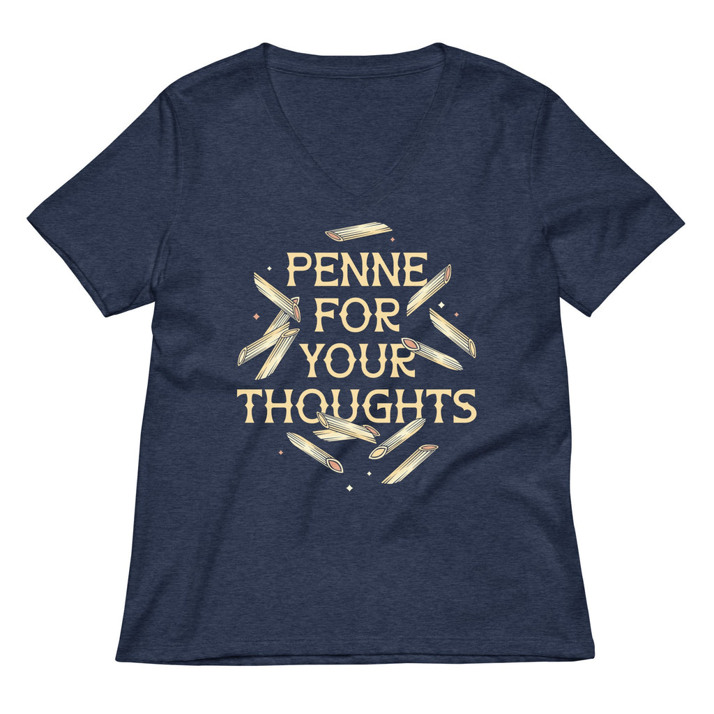 Penne For Your Thoughts Women's V-Neck Tee