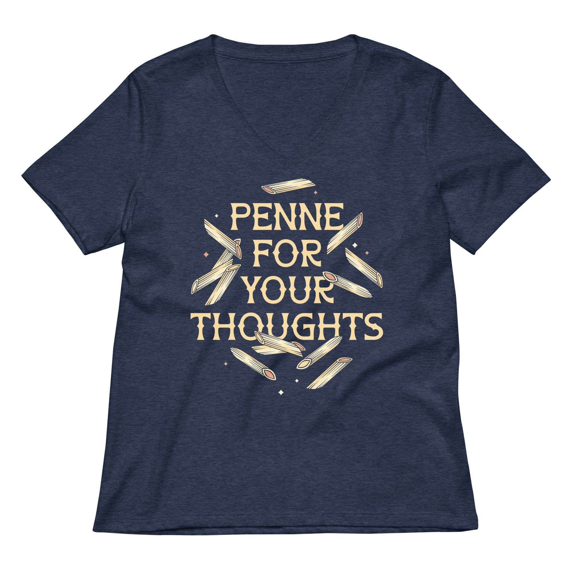 Penne For Your Thoughts Women's V-Neck Tee
