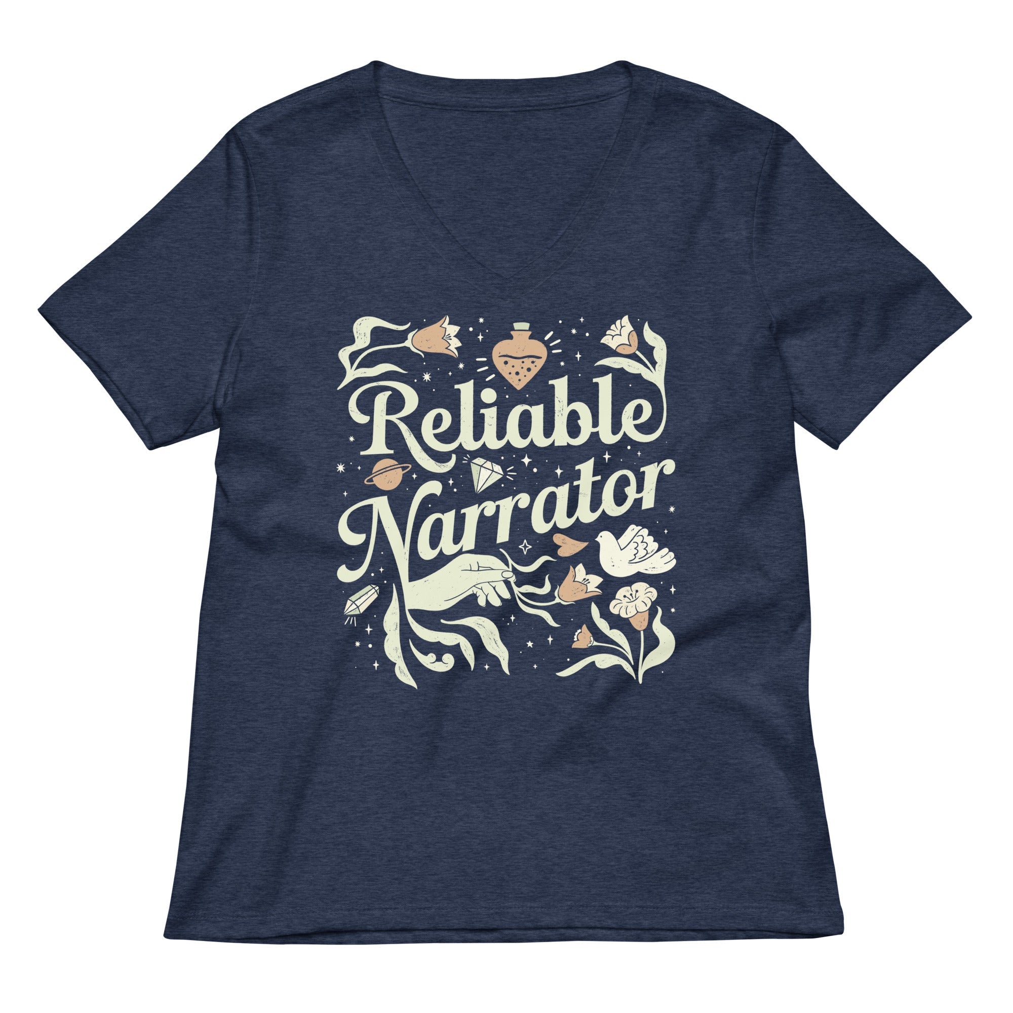 Reliable Narrator Women's V-Neck Tee