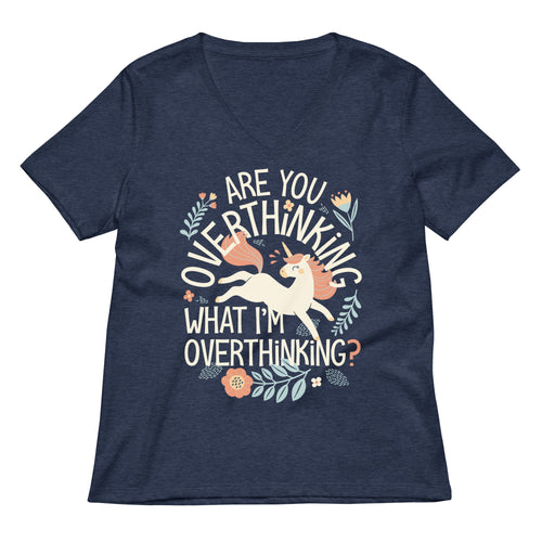 Are You Overthinking What I'm Overthinking? Women's V-Neck Tee
