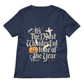 It's The Most Wonderful Time Of The Year Halloween Women's V-Neck Tee