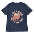 I Am Cringe But I Am Free Women's V-Neck Tee