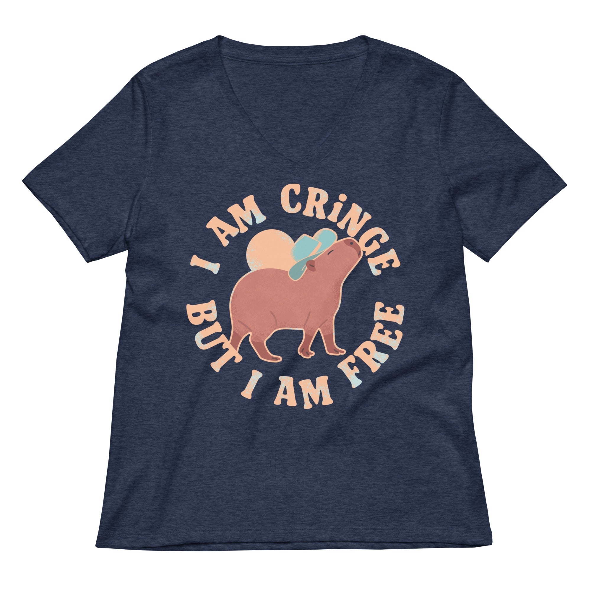 I Am Cringe But I Am Free Women's V-Neck Tee
