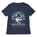 Antarctica Snow Dogs Women's V-Neck Tee