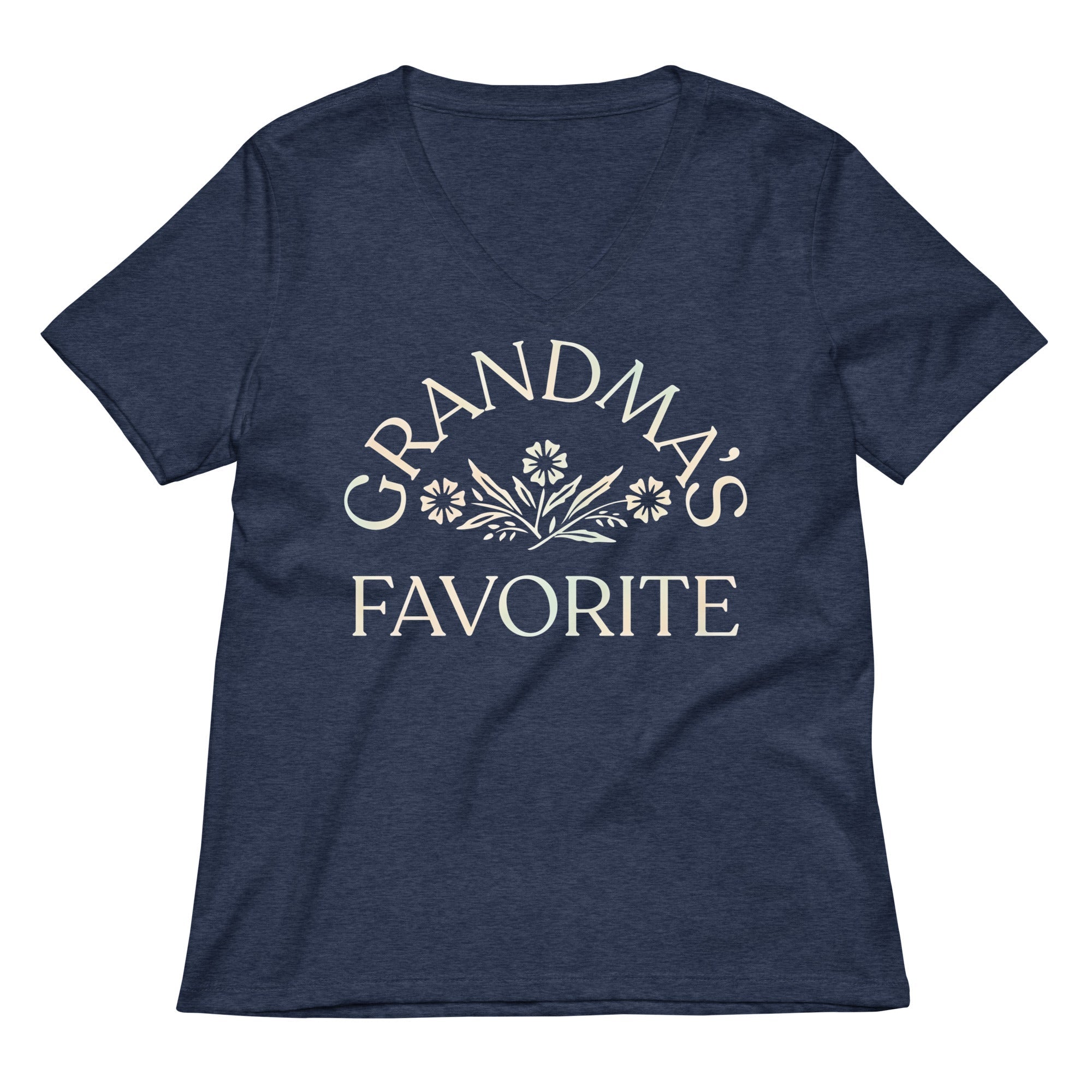 Grandma's Favorite Women's V-Neck Tee