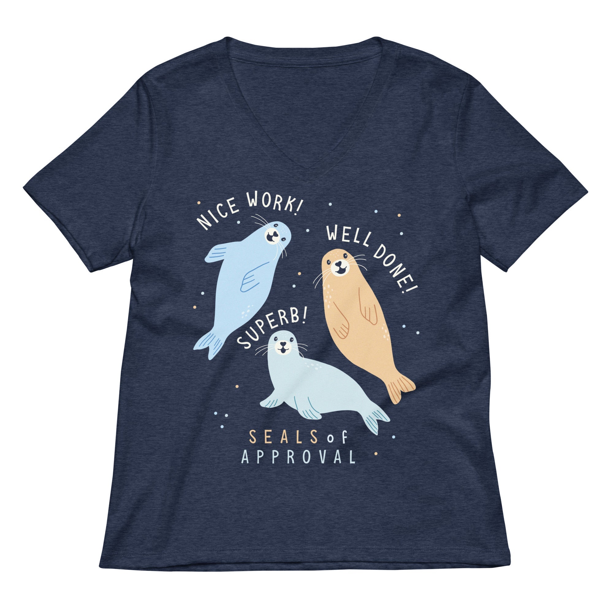 Seals Of Approval Women's V-Neck Tee