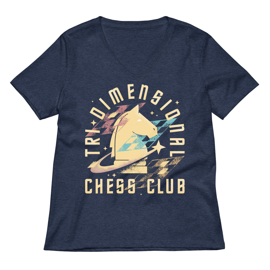 Tri-Dimensional Chess Club Women's V-Neck Tee