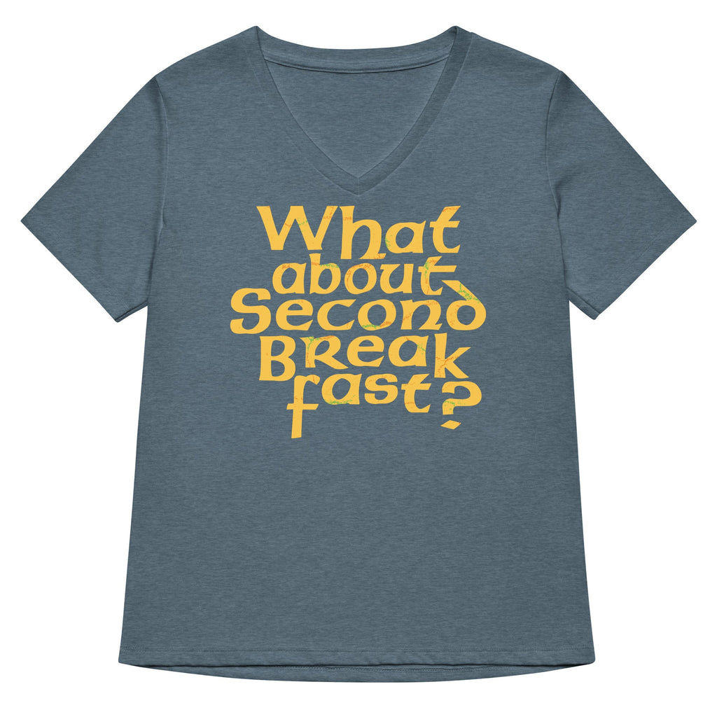 What About Second Breakfast? Women's V-Neck Tee