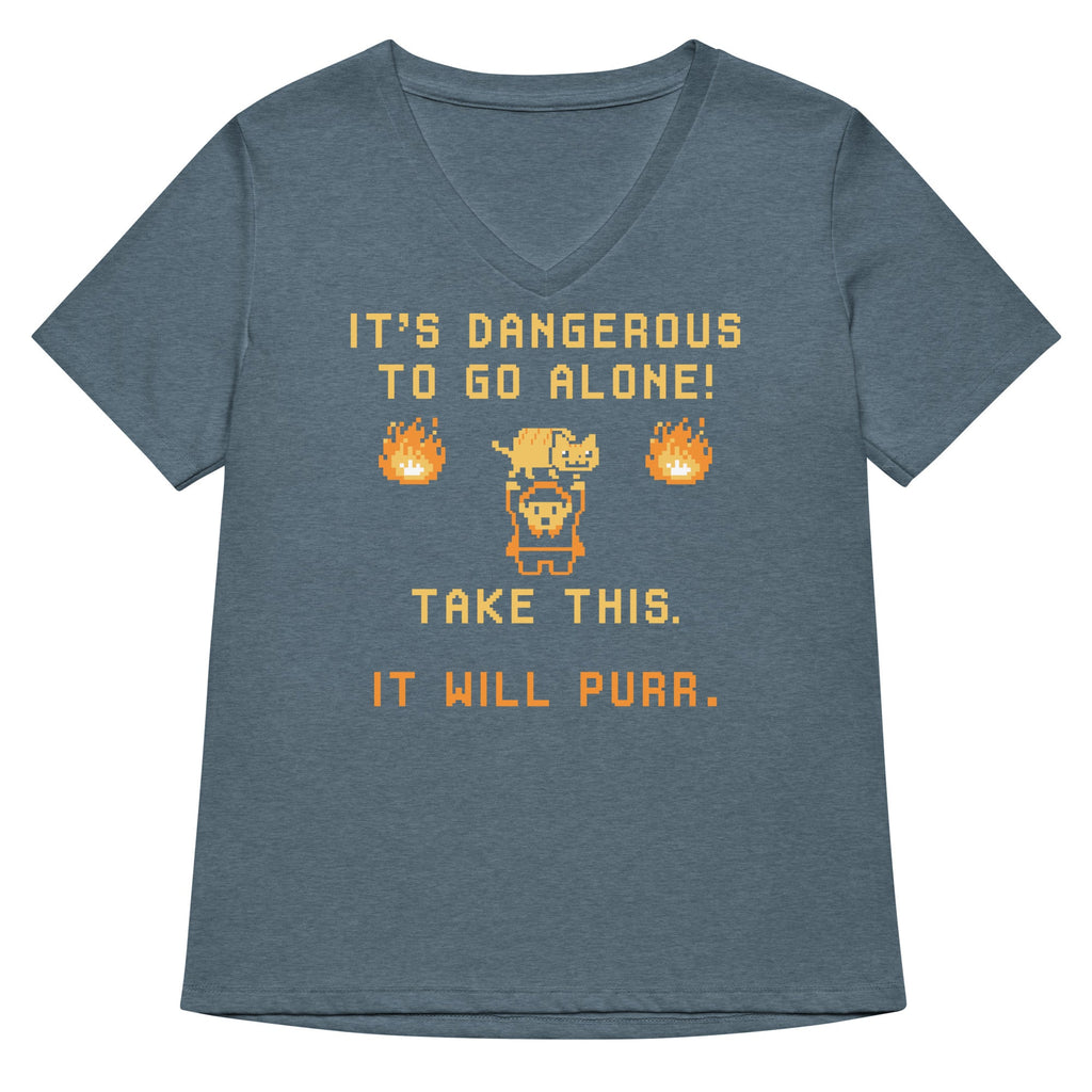 It's Dangerous To Go Alone Women's V-Neck Tee