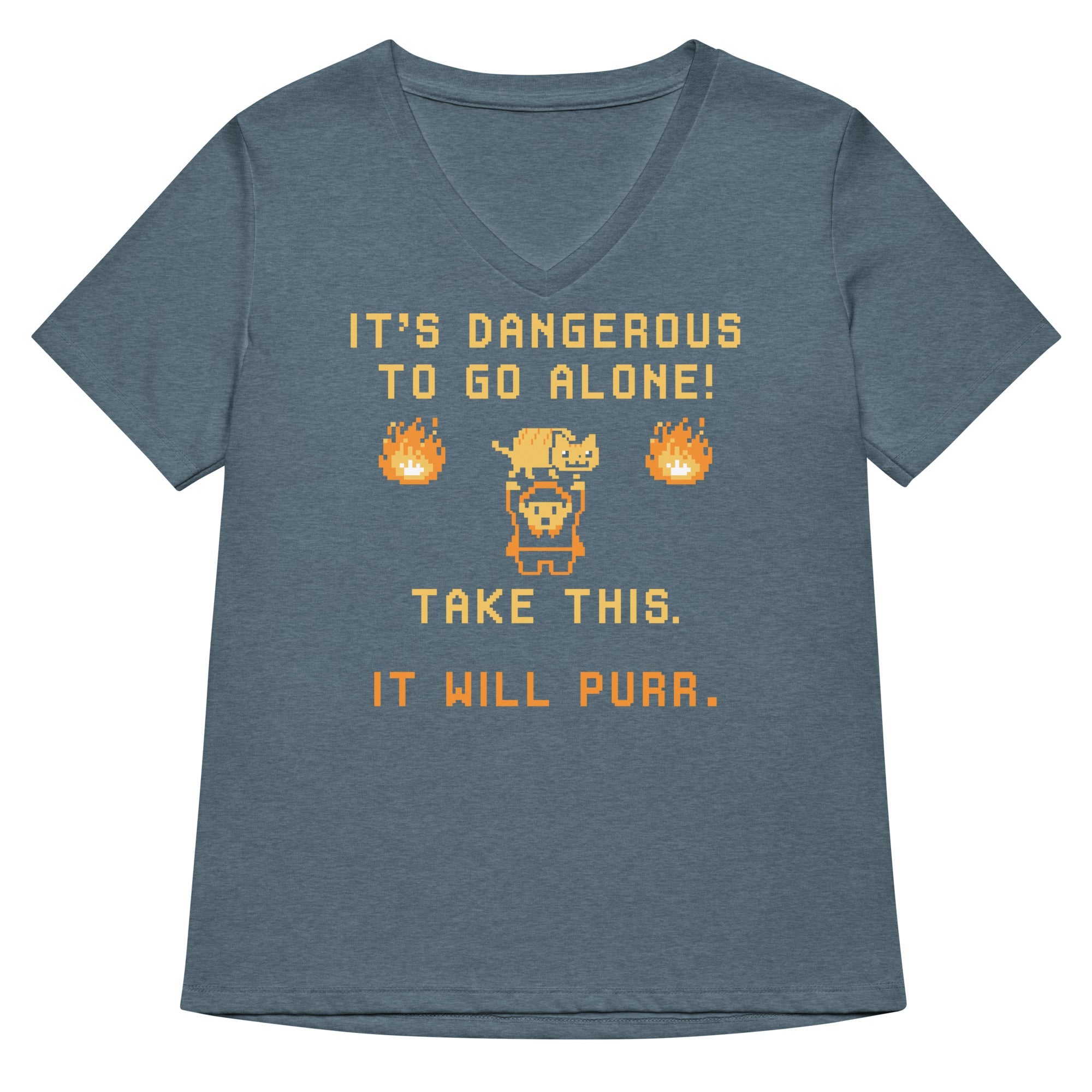 It's Dangerous To Go Alone Women's V-Neck Tee