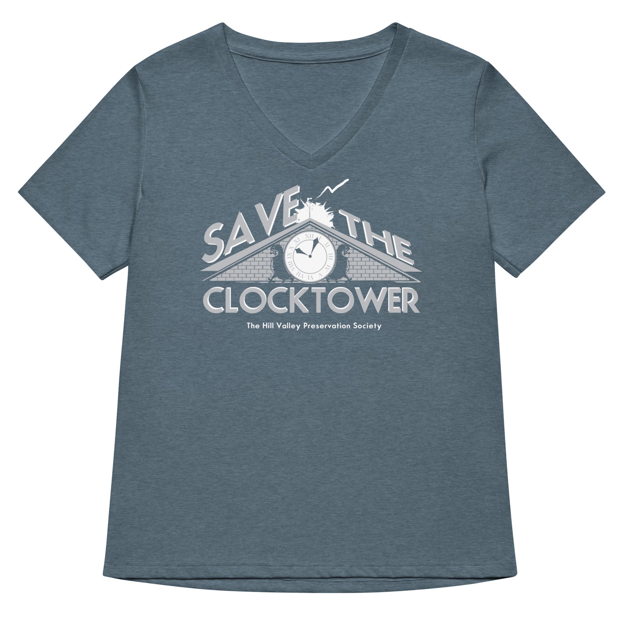 Save The Clocktower Women's V-Neck Tee