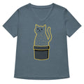 Catcus Women's V-Neck Tee