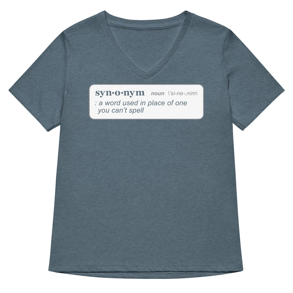 Synonym Definition Women's V-Neck Tee