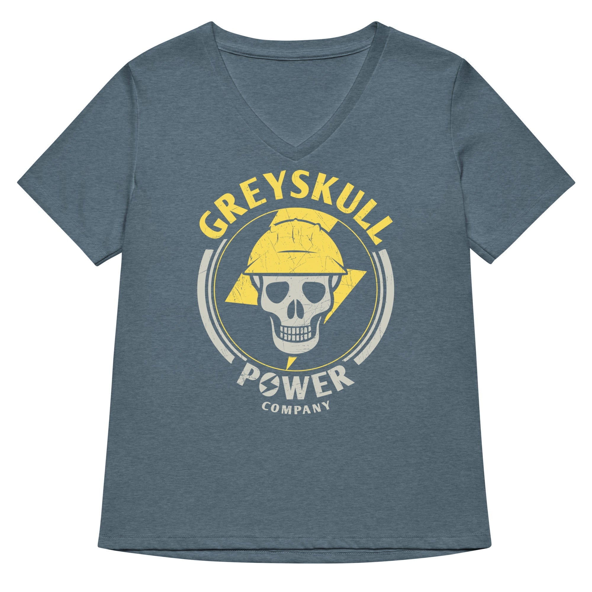 Greyskull Power Company Women's V-Neck Tee