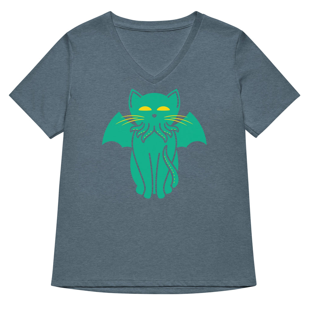 Cathulhu Women's V-Neck Tee