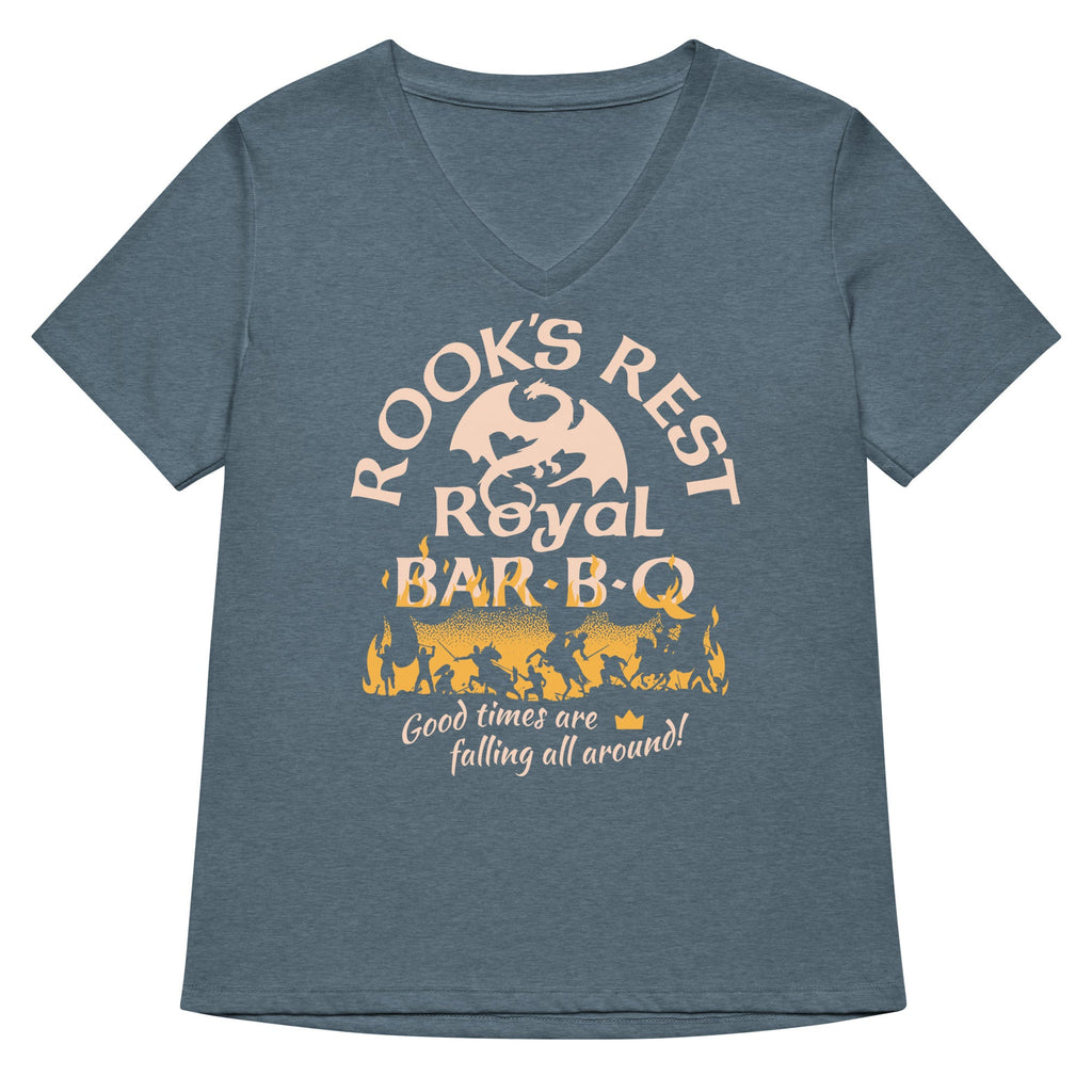 Rook's Rest Royal Bar-B-Q Women's V-Neck Tee