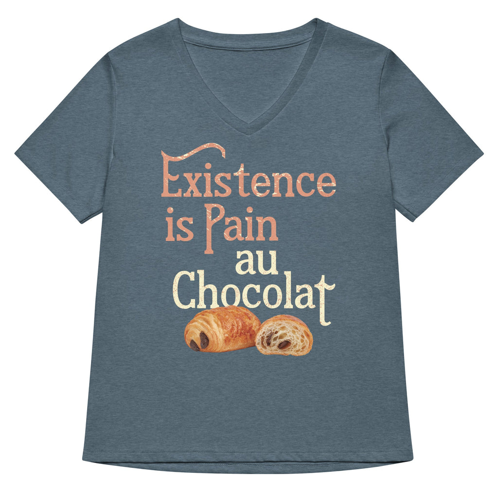 Existence Is Pain Au Chocolat Women's V-Neck Tee