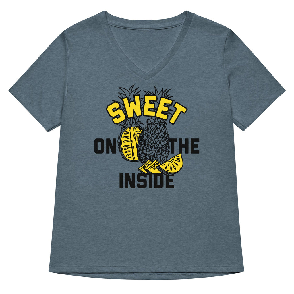 Sweet On The Inside Women's V-Neck Tee