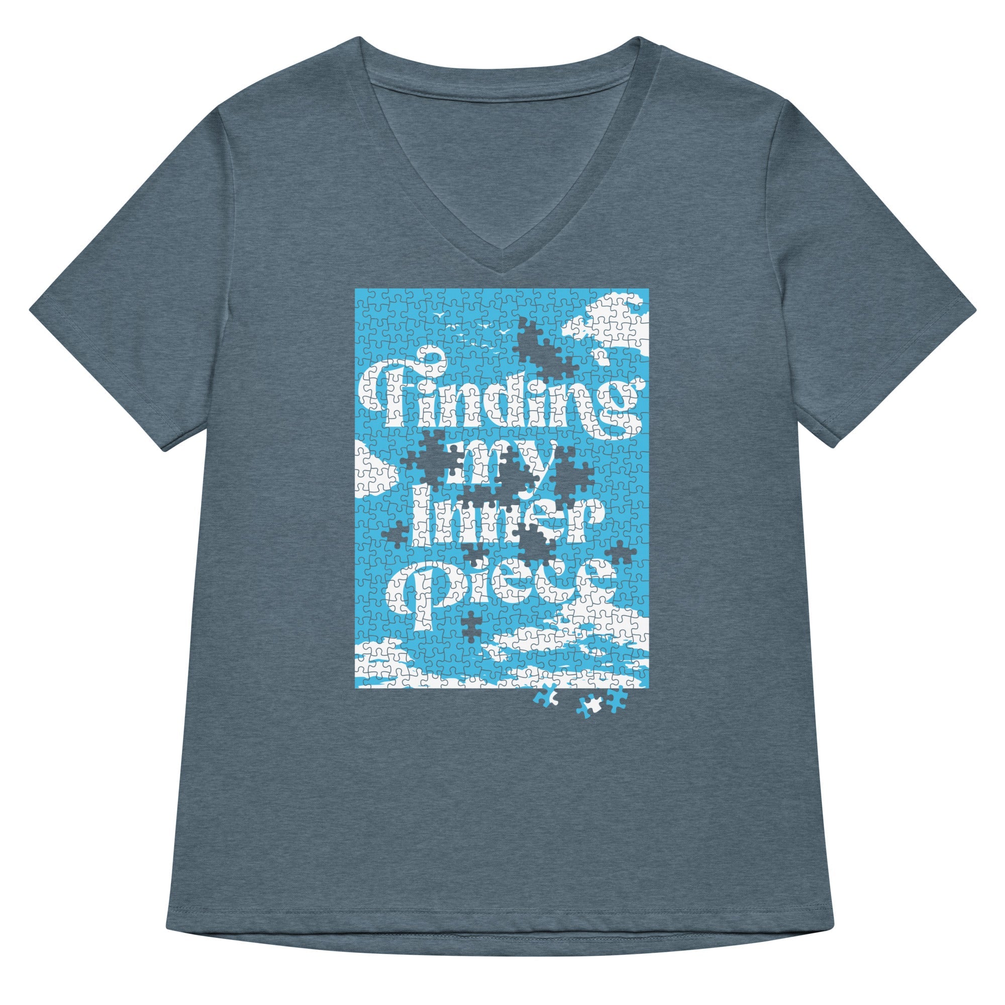 Finding My Inner Piece Women's V-Neck Tee