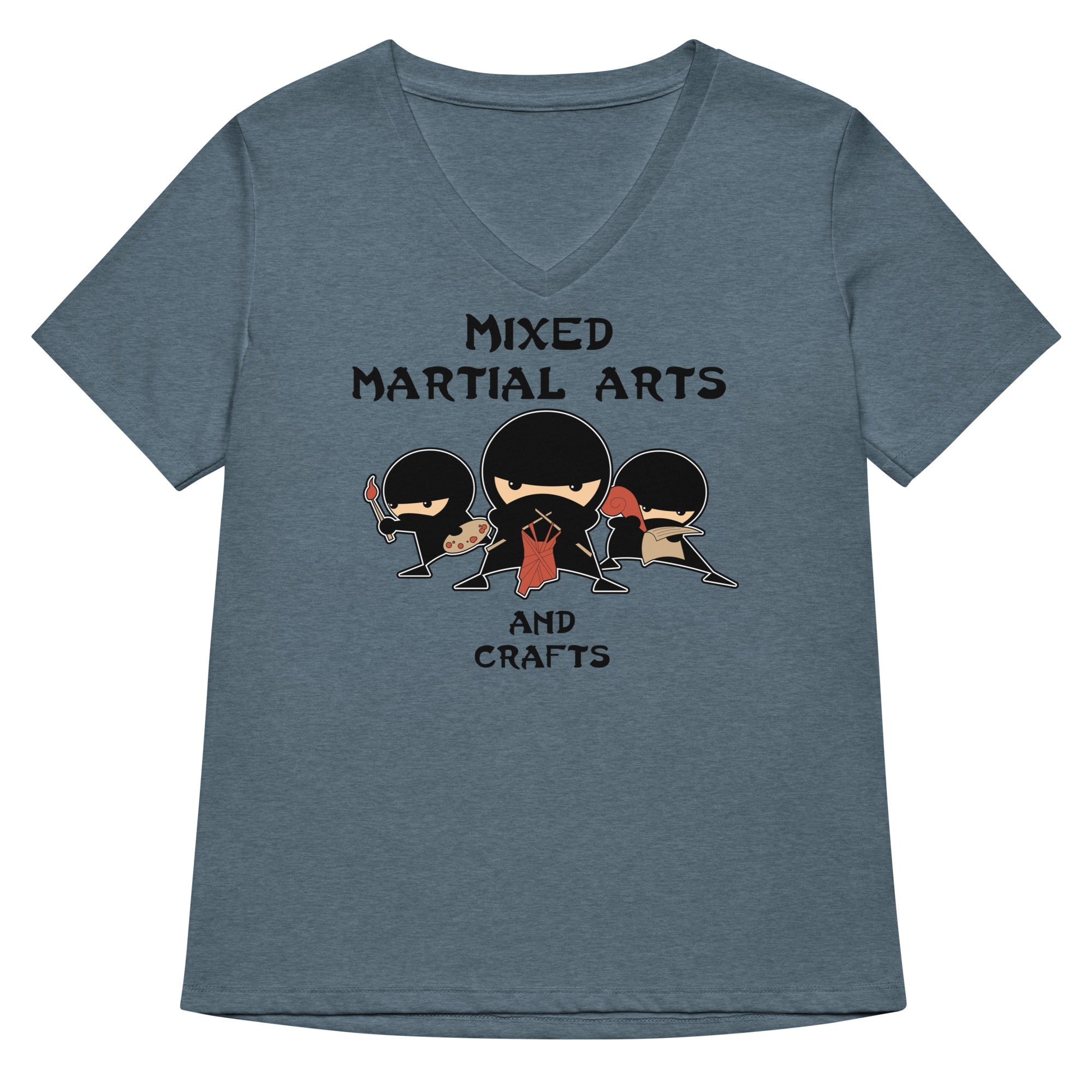 Mixed Martial Arts and Crafts Women's V-Neck Tee